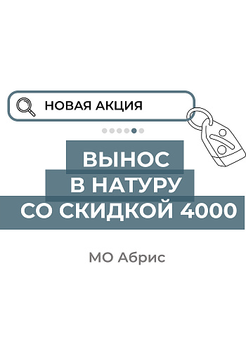Вынос в натуру со скидкой